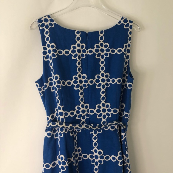 Boden Blue and White Mini Dress - Picture 3 of 4